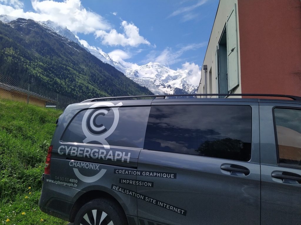 Marquage véhicule Chamonix Cybergraph